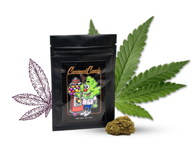 Caramel-candy-cannabis-cbd-hemplife-milano